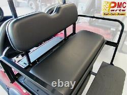 PMC's Club Car Precedent Black Rear Rear Flip Seat Cushion Set #RSC1000WBL