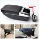 Pu Leather Car Central Container Armrest Box With Cup Holder Storage Organizer