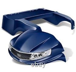 Phoenix Navy Blue Body Kit w Light Kit & Black Grille Club Car Precedent 2004-Up