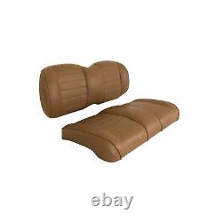 Premium Vinyl Front Seat Cushions for Club Car Precedent Golf Cart Black