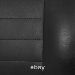 Premium Vinyl Front Seat Cushions for Club Car Precedent Golf Cart Black