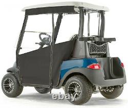 Pro-Touring 3-Sided Golf Cart Enclosure for Club Car Precedent Black