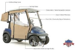 Pro-Touring 3-Sided Golf Cart Enclosure for Club Car Precedent Black