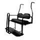 Profx Rear Seat Kit With Grab Bar For Club Car Ds (1982-2000.5) Golf Cart Black