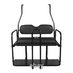 ProFX Rear Seat Kit with Grab Bar for Club Car DS (1982-2000.5) Golf Cart Black