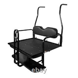 ProFX Rear Seat Kit with Grab Bar for Club Car DS (2000.5-Up) Golf Cart Black
