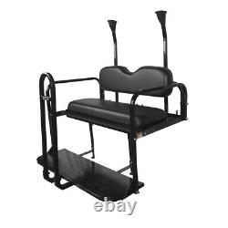 ProFX Rear Seat Kit with Grab Bar for Club Car Precedent (04-Up) Golf Cart Black