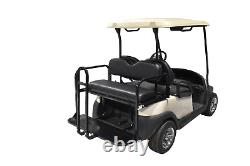 ProFX Rear Seat Kit with Grab Bar for Club Car Precedent (04-Up) Golf Cart Black