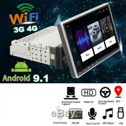 Quad-Core Android 9.0 WIFI 3G/4G 9 Single 1DIN Car Stereo Radio GPS Navi DAB+