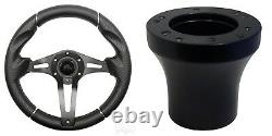 RHOX Steering Wheel Kit, Challenger Black/Black 13 fits Club Car DS 1984+