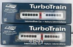 Rapido HO TurboTrain CN 200005 3 car set + 4 cars Club+Cafe+2 coaches RARE
