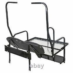 Rear Flip Back Seat Kit For 1982-2000 Club Car DS Golf Cart with Grab Bar Handle