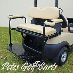 Rear Flip Seat Kit For Club Car Precedent Golf Carts In Black White or Beige