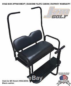 Rear Flip seat kit for Club Car Golf Cart DS Model (1982-2000) BLACK