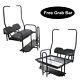 Rear Seat Kit With Grab Bar For Club Car Ds (1982-2000.5) Golf Cart Black