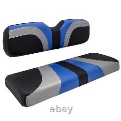 RedDot Blade Front Seat Covers Club Car DS Golf Cart Blue Silver Black