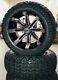 Super Sale 14 Tempest Machined Black Golf Cart Wheels With 23 All Terrain