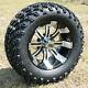 Seat Of 4 Golf Cart 12 Tempest Wheels Mounted On All Terrain Off Road Tires