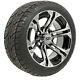 Set Of 4 Golf Cart 12 Gtw Specter Wheels On Duro Low Profile Tires