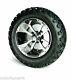 Set Of 4 12 Inch Storm Trooper Machined Golf Cart Wheels On 22 Inch A/t Tires