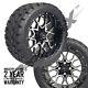 Set Of 4 14 Chaos Mach/black Wheels 22 Overkill A. T. Tires Lifted Golf Carts