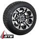 Set Of 4 Golf Cart 10 Inch Gtw Specter Wheels On Low Profile Street Tires