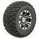 Set Of 4 Golf Carts 10 Inch Gtw Specter Wheels On All Terrain Tires Lift Needed