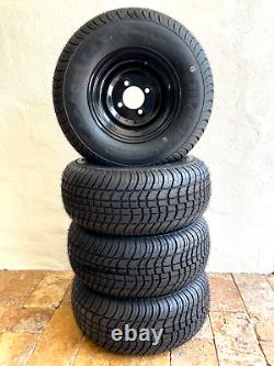 Set of 4 Loadstar 205 65 10 Golf Cart Tires & Wheels OEM Yamaha EZGO Club Car