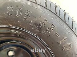 Set of 4 Loadstar 205 65 10 Golf Cart Tires & Wheels OEM Yamaha EZGO Club Car