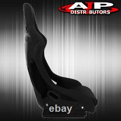 Spg Profi Style Full Bucket Racing Automotive Car Seats With Sliders Black Cloth