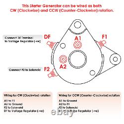 Starter Generator for Club Car 1012316 1018337-01 1036785-02 101833701 103678502