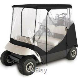 Superior Black And T Golf Cart Cover Covers Enclosure Club Car, Ezgo, Yamaha, F