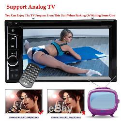 Touch Screen Car Stereo Radio 2DIN DVD FM AM Player Mirror For GPS + Back Camera