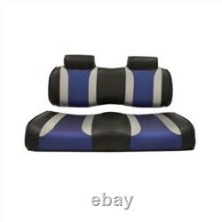 Tsunami Black/Blue Front Seat Cushion for Club Car Precedent Golf Cart 04-11