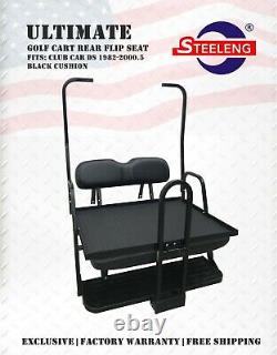 ULTIMATE Rear Flip seat kit for Club Car'DS' Golf Cart 1983-2000.5 (BLACK)