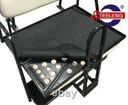 ULTIMATE Rear Flip seat kit for Club Car'DS' Golf Cart 1983-2000.5 (BLACK)