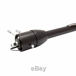 UNIVERSAL 32 BLACK TILT STEERING COLUMN FLOOR SHIFT NO KEY muscle cars