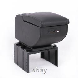 Universal 6 USB Rechargeable Style Car Charger Central Armrest Box Storage Case