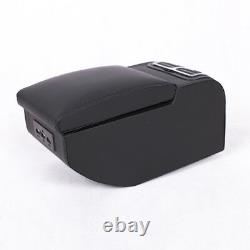 Universal 6 USB Rechargeable Style Car Charger Central Armrest Box Storage Case