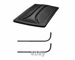 Universal 80. BLACK Extended Roof Kit for Club Car DS Golf Carts 1976-1999