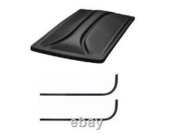 Universal 80 BLACK Extended Roof Kit for Club Car DS Golf Carts 1976-1999