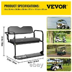VEVOR 1982-2000 Club Car DS Golf Cart Flip Folding Rear BackSeat Kit withGrab Bar