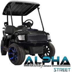 WHOLE ALPHA BODY KIT in Black for Club Car Precedent Golf Cart (2004-Up)