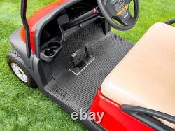 WeatherTech Golf Cart Mat, Club Car 1st Row (1-piece), Black (W549)