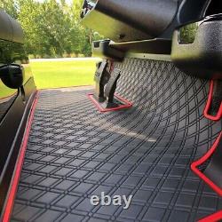Xtreme Floor Mats for Club Car Precedent Onward Tempo Villager & V4L Black Red