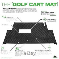 Xtreme Mats Full Coverage Golf Cart Floor Liner Mat -BLACK- Fits Club Car Models
