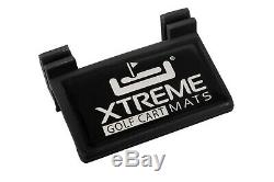 Xtreme Mats Full Coverage Golf Cart Floor Liner Mat -BLACK- Fits Club Car Models