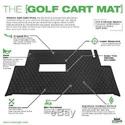 Xtreme Mats Full Coverage Golf Cart Floor Liner Mat Black For ClubCar Models