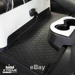 Xtreme Mats Full Coverage Golf Cart Floor Liner Mat Black For ClubCar Models