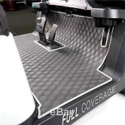 Xtreme Mats Full Coverage Golf Cart Floor Liner Mat Black For ClubCar Models